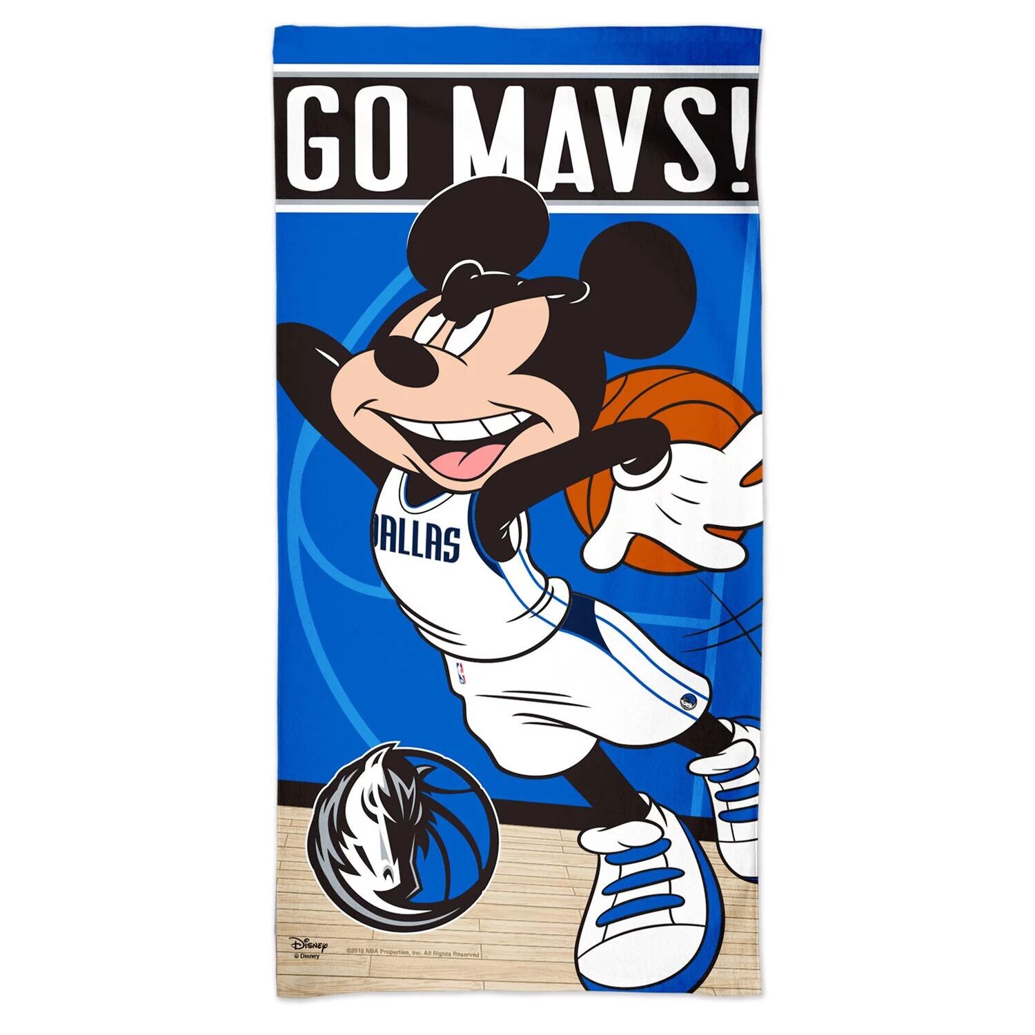 

Пляжное полотенце WinCraft Dallas Mavericks 30 x 60 дюймов Disney Spectra
