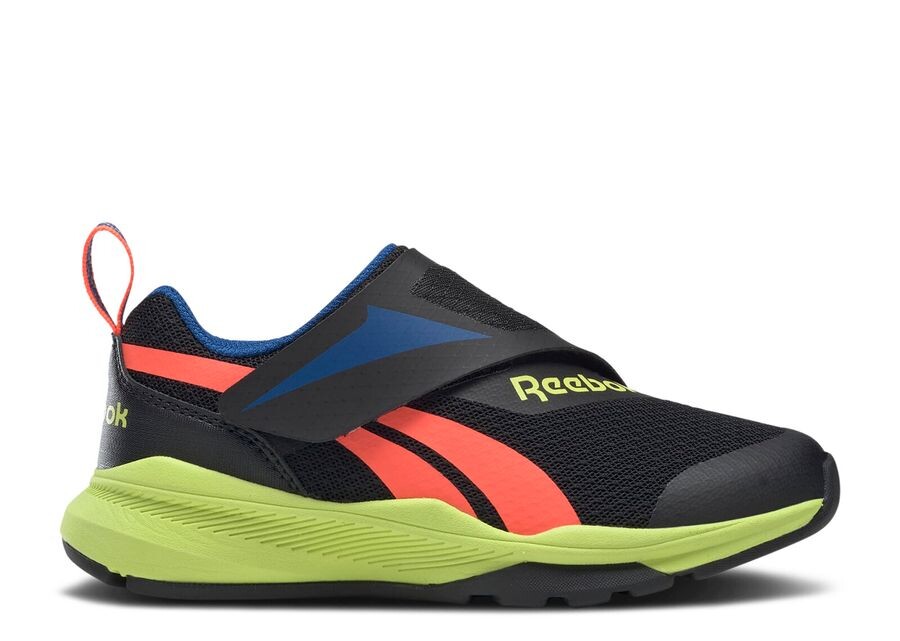 

Кроссовки Reebok Equal Fit Little Kid, цвет Black Solar Acid Yellow