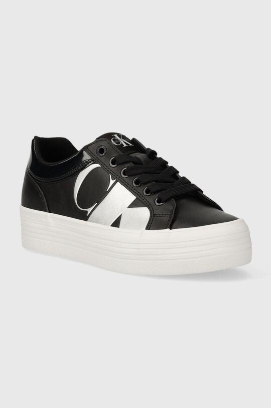 

Кожаные кроссовки BOLD VULC FLATF LOW LTH NBS MET Calvin Klein Jeans, черный