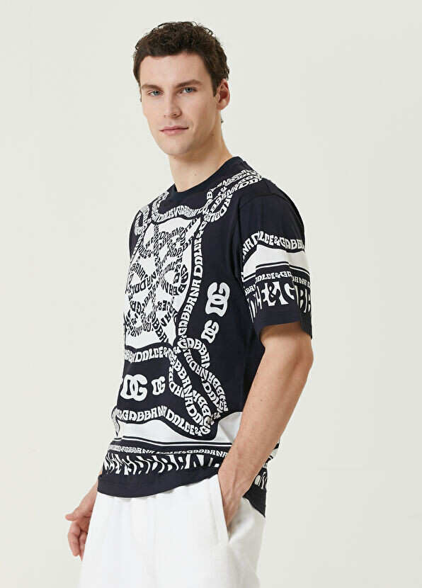 

Футболка с логотипом Dolce&Gabbana, синий
