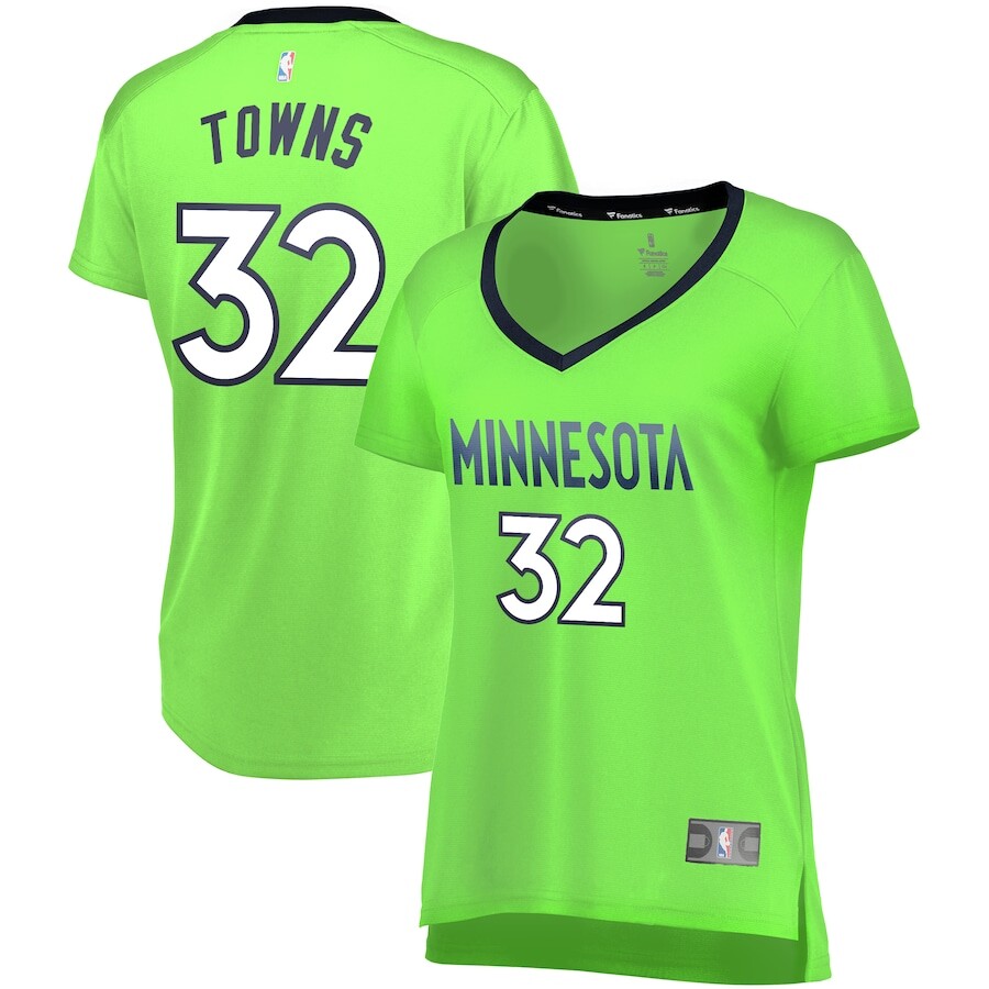 

Джерси Fanatics Branded Minnesota Timberwolves, зеленый