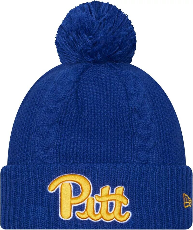 

Синяя женская вязаная шапка New Era Pitt Panthers