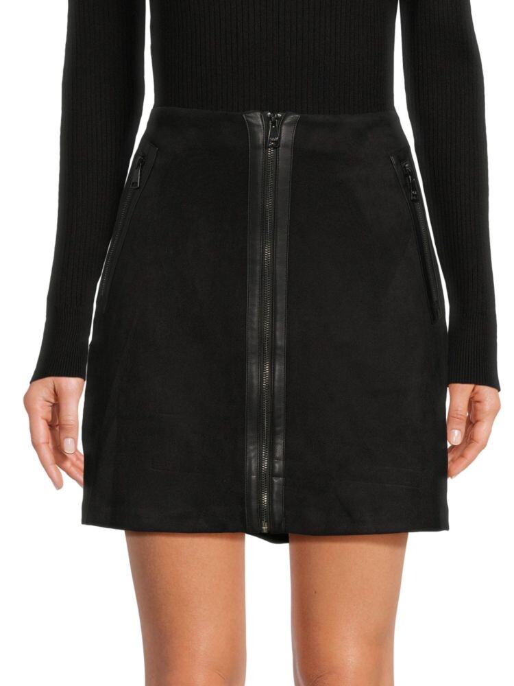 

Мини-юбка из искусственной замши Dkny, черный