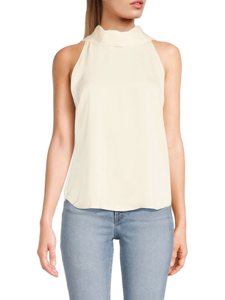 

Атласный топ с завязками на спине Tommy Hilfiger, цвет Soft White