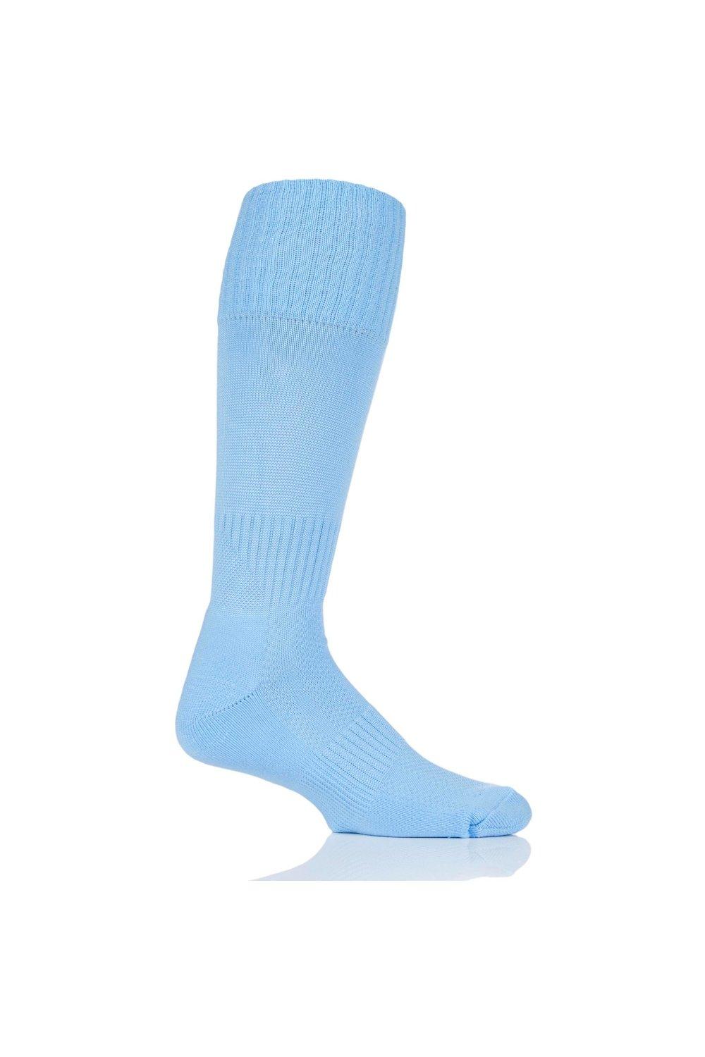 1 пара простых футбольных носков производства Великобритании. SOCKSHOP of London, синий