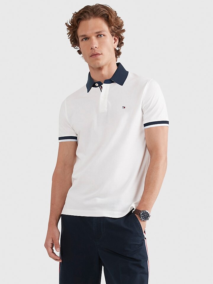 

Поло стандартной посадки с наконечниками Tommy Hilfiger