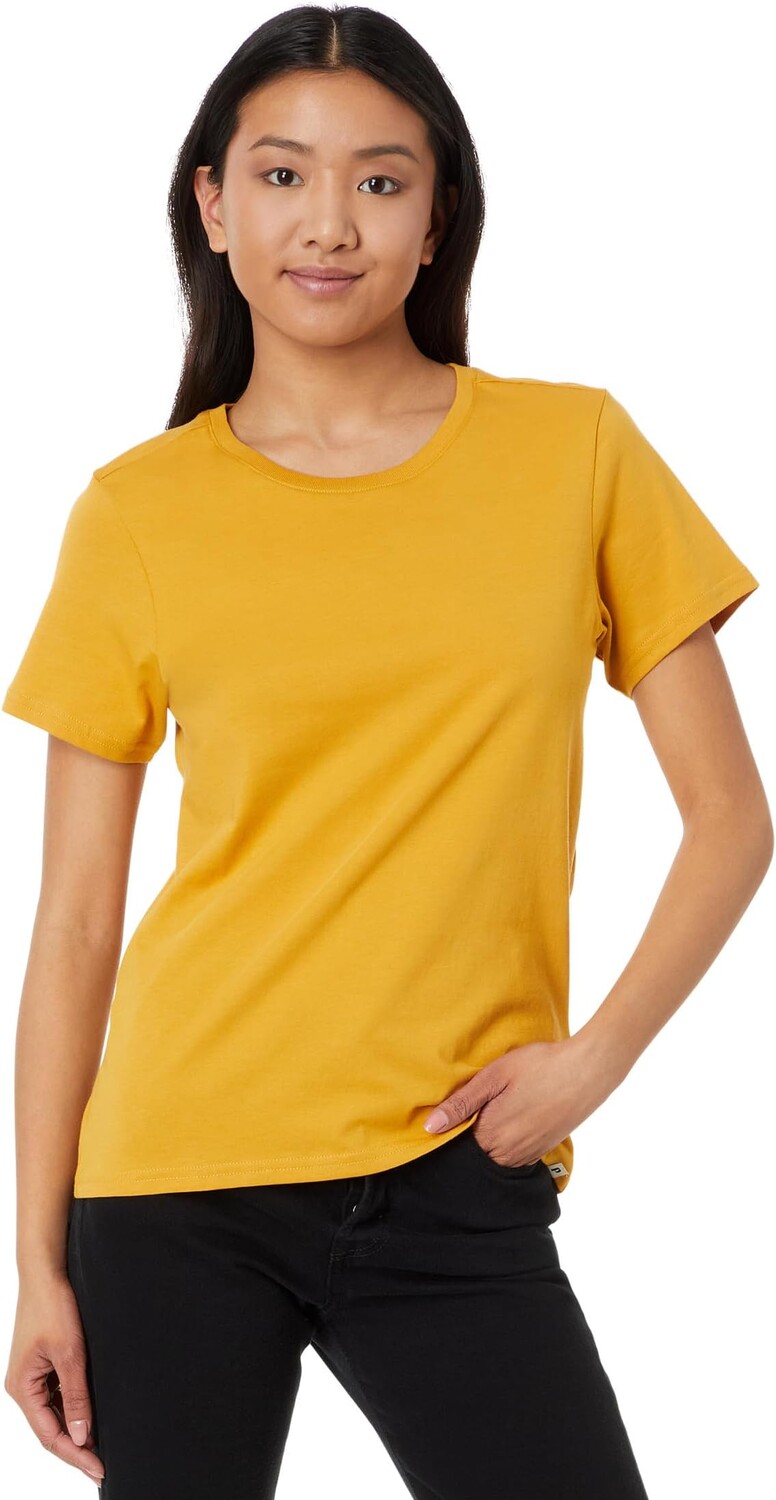 

Футболка PACT Softspun Crew Neck Tee, цвет Mustard