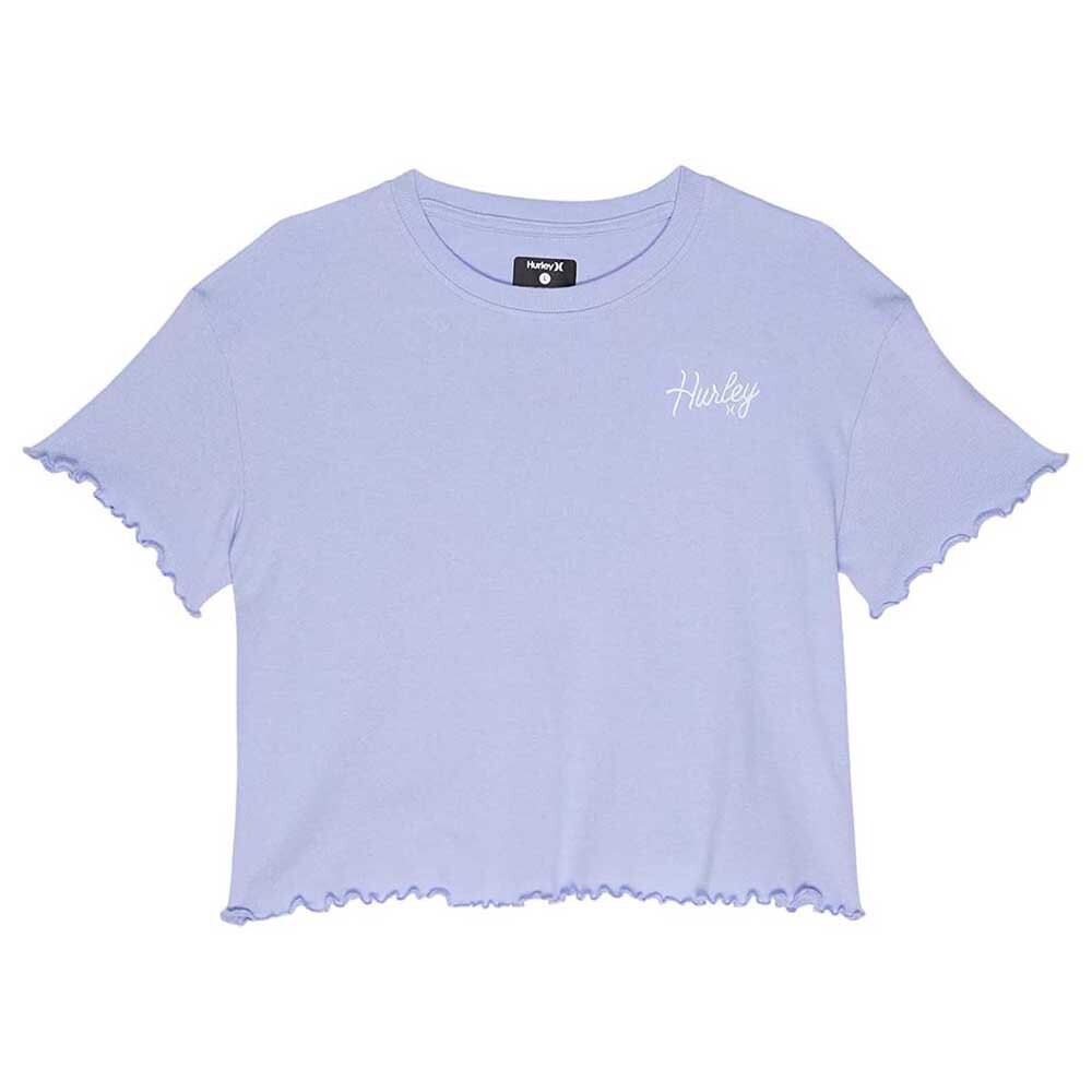 

Футболка Hurley Ribbed Boxy Girl, фиолетовый