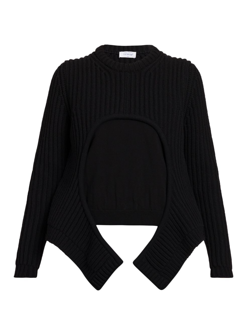 

Многослойный свитер с круглым вырезом Off-White, черный