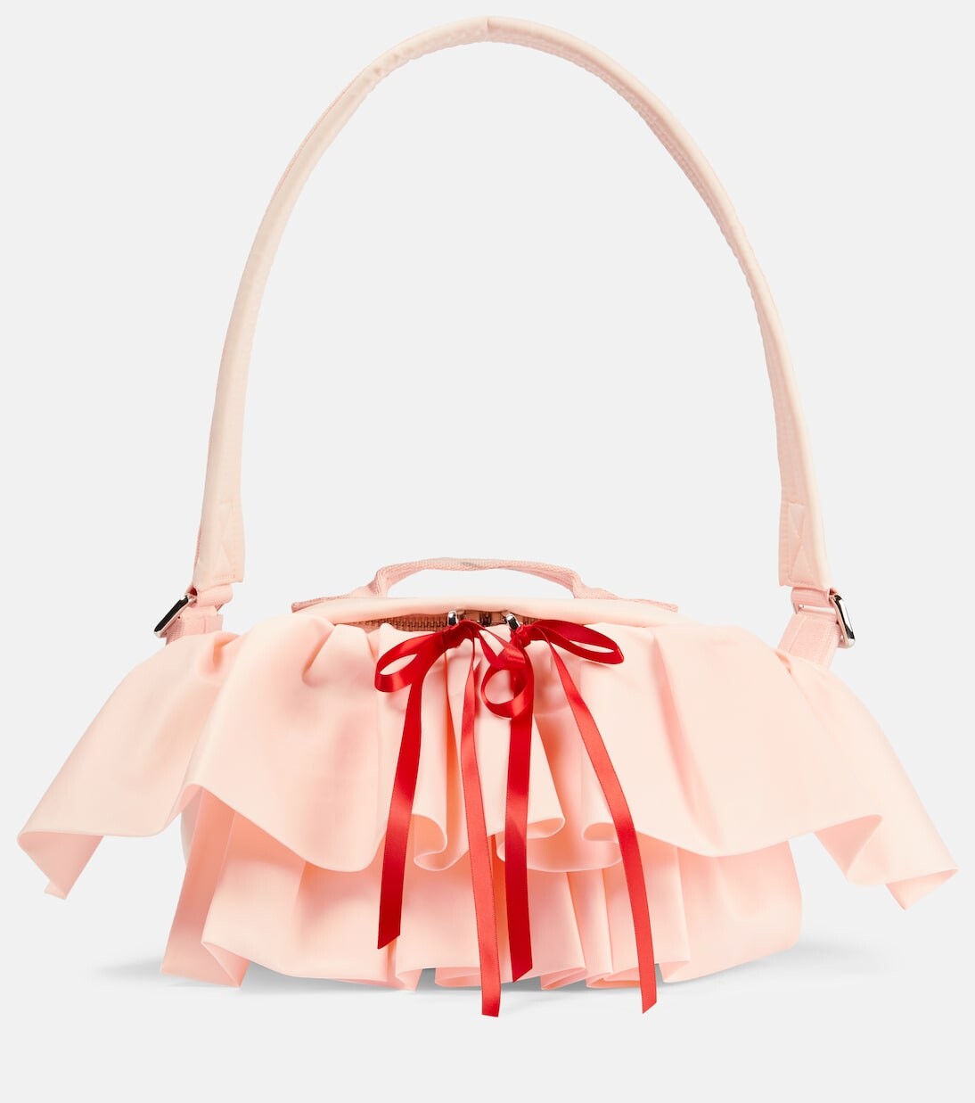 

Сумка через плечо с оборками Simone Rocha, розовый