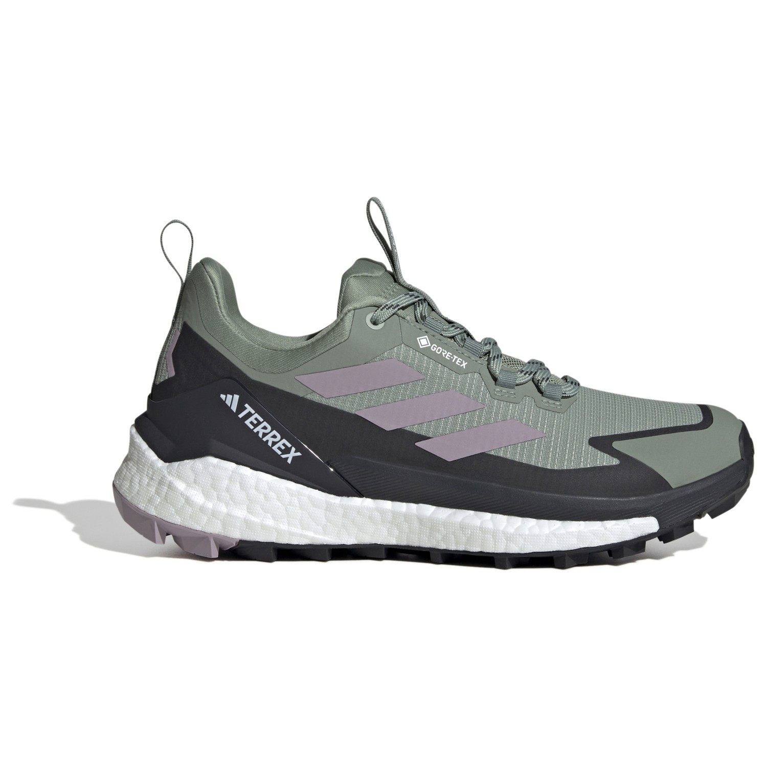 Мультиспортивная обувь Adidas Terrex Women's Terrex Free Hiker 2 Low GTX, цвет Silver Green/Preloved Fig/Carbon