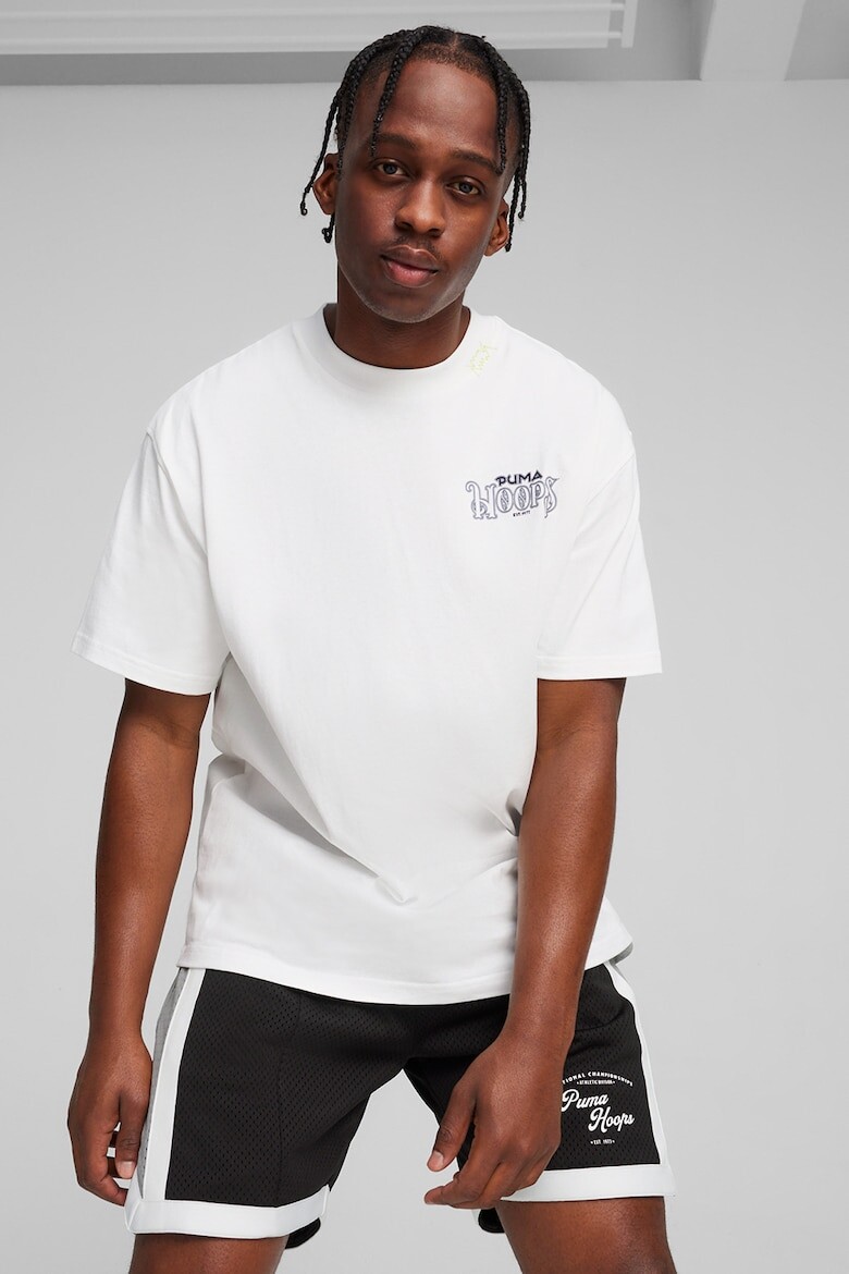 

Хлопковая футболка Showtime Tee 2 с принтом Puma, белый