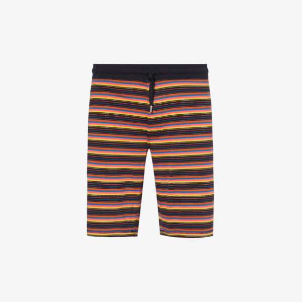 

Шорты andy из эластичного хлопка в полоску Paul Smith, черный