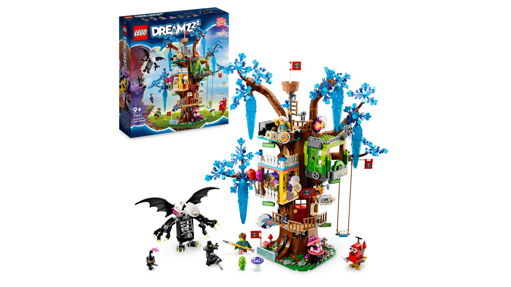 Lego DREAMZzz Фантастический домик на дереве, соберите 2 типа модели конструктор lego dreamzzz 71458 автомобиль крокодил