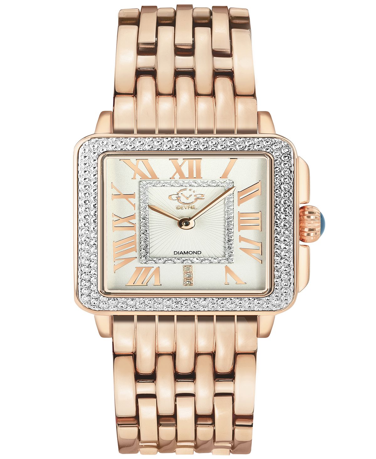 Женские часы Padova со швейцарским кварцем и розовым браслетом из нержавеющей стали, 30 мм Gevril