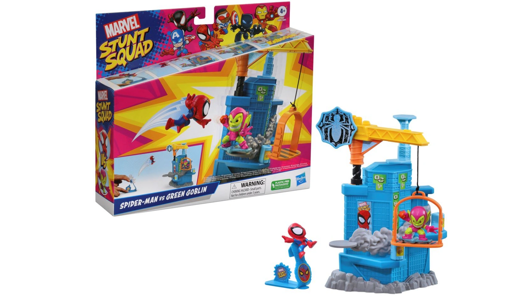 Hasbro Игровой набор Marvel Stunt Squad Smash Crane минифигурки hasbro marvel stunt squad человек паук против венома