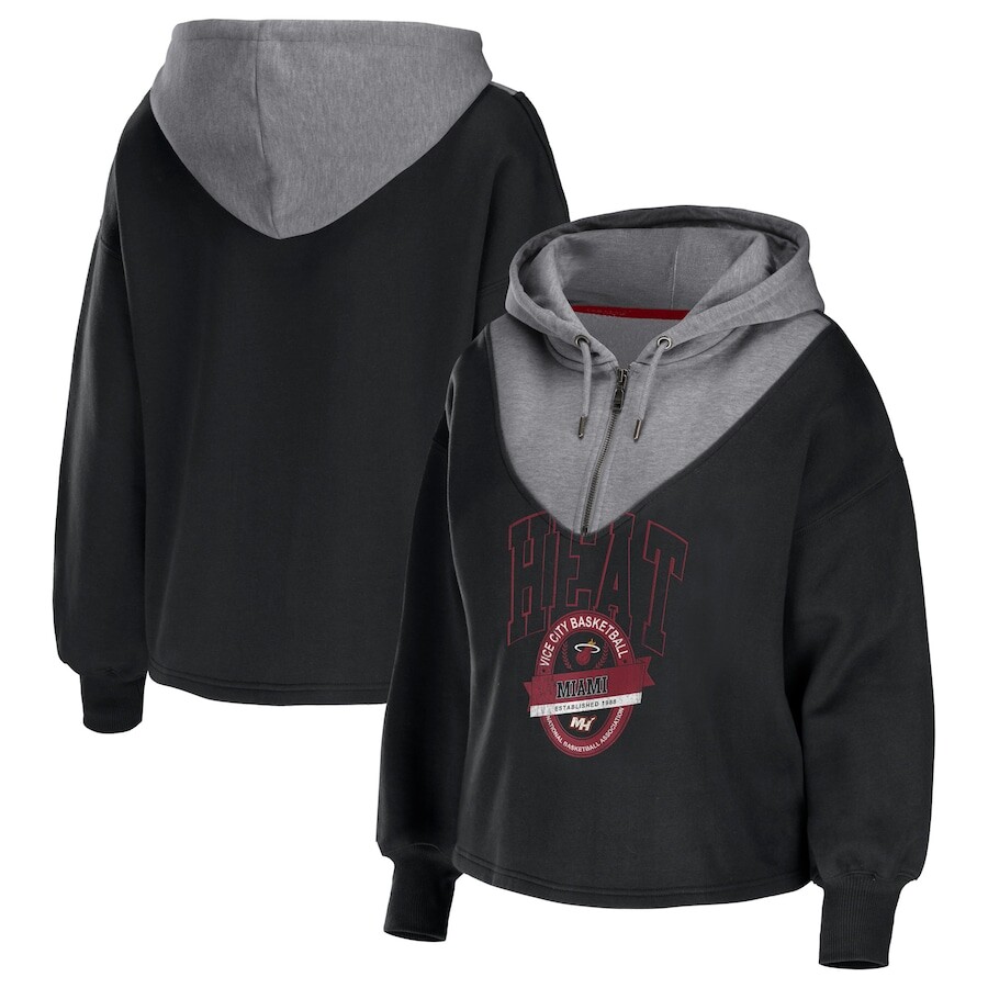 

Толстовка на молнии WEAR by Erin Andrews Miami Heat, черный