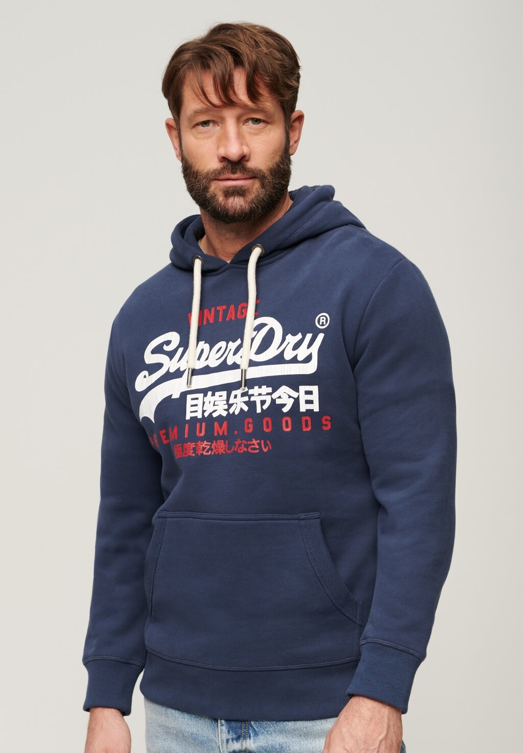 

Толстовка VINTAGE LOGO DUO Superdry, цвет lauren navy