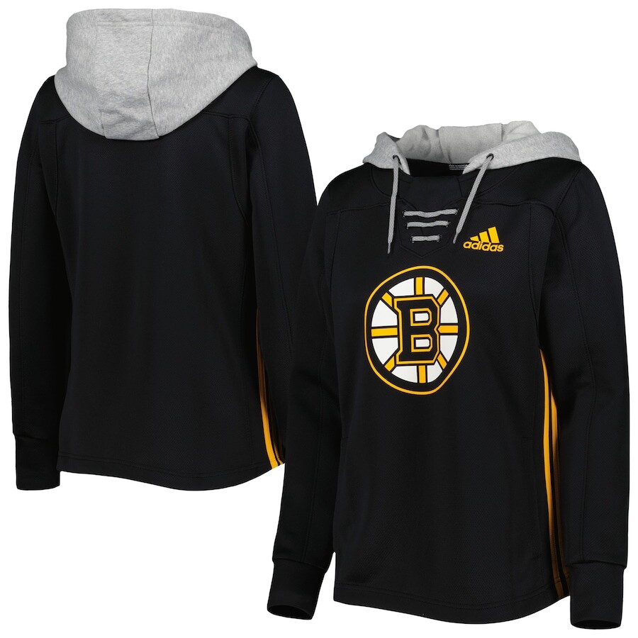 

Пуловер с капюшоном adidas Boston Bruins, черный