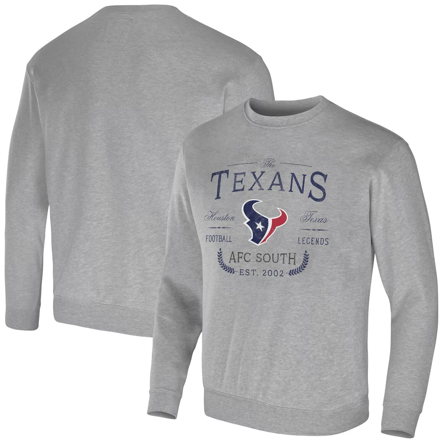 

Мужской пуловер-свитшот из коллекции NFL x Darius Rucker от Fanatics Heather Grey Houston Texans