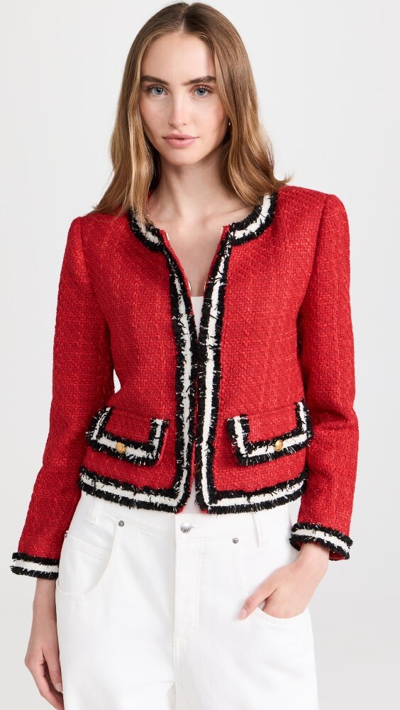 

Куртка alice + olivia Landon Cropped Box