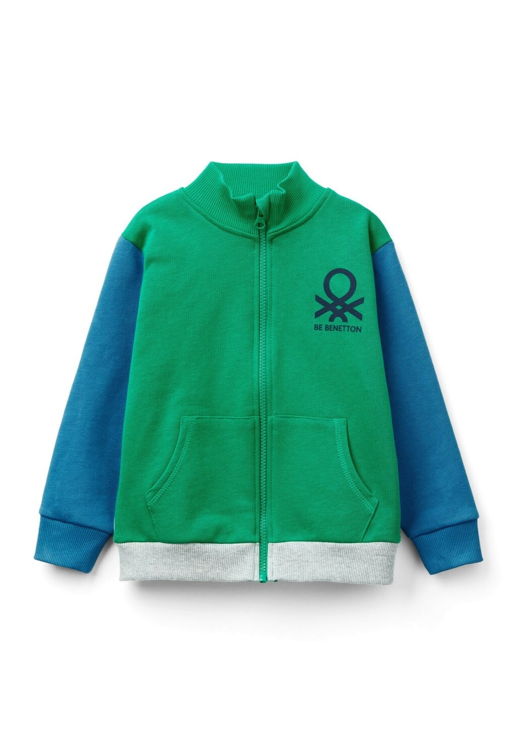 

Толстовка на молнии United Colors of Benetton, зеленый