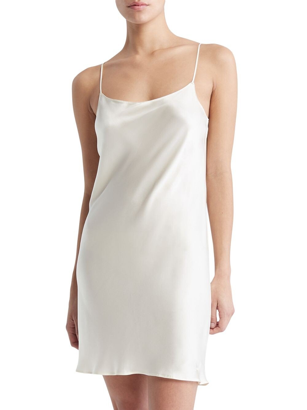 

Черная шелковая ночная рубашка CK Elevated Lounge Calvin Klein