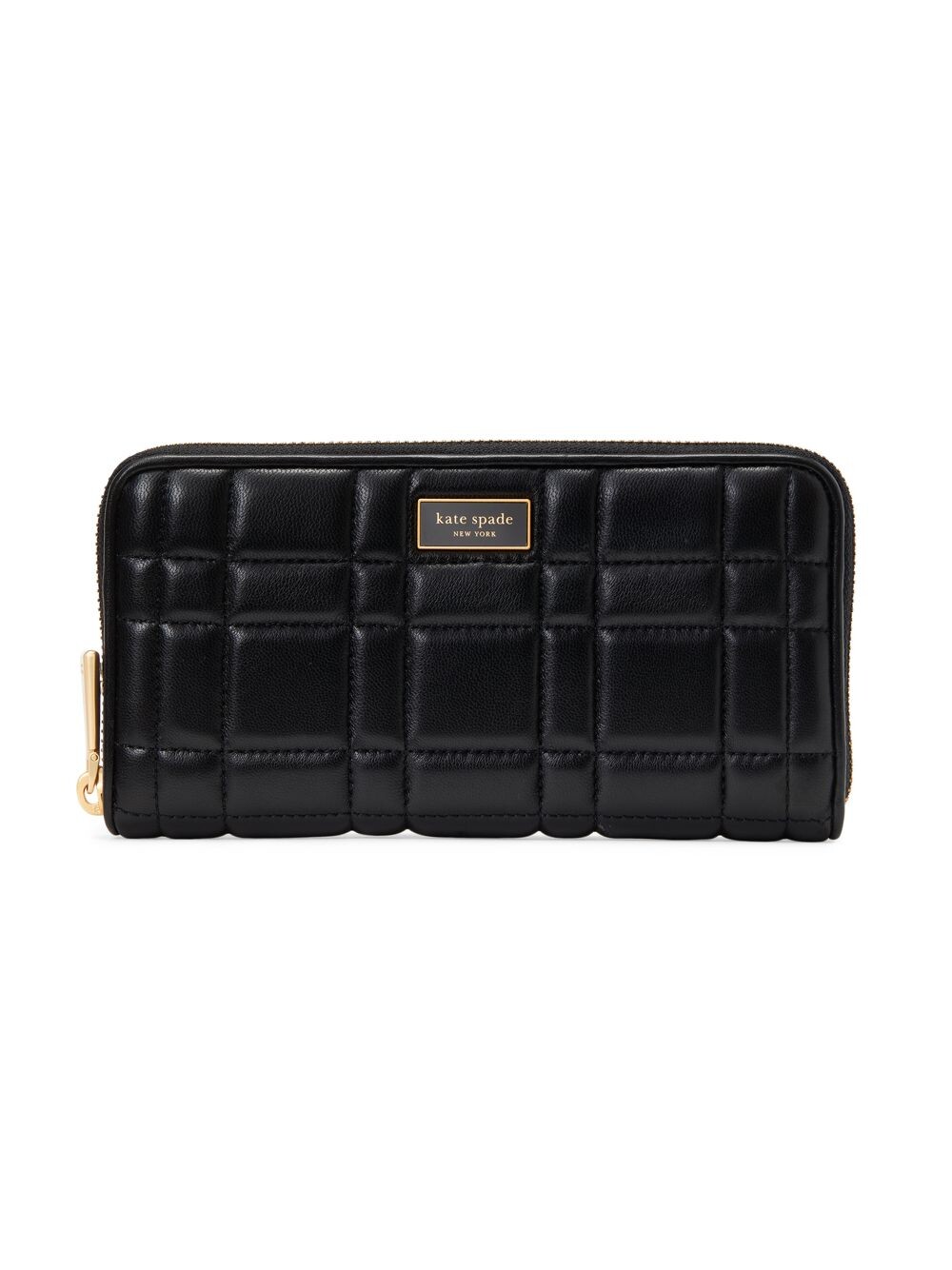 

Кошелек Evelyn Continental из стеганой кожи с молнией по периметру kate spade new york, черный