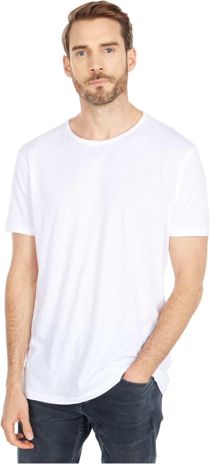

Фигурная футболка для экипажа AllSaints, цвет Optic White