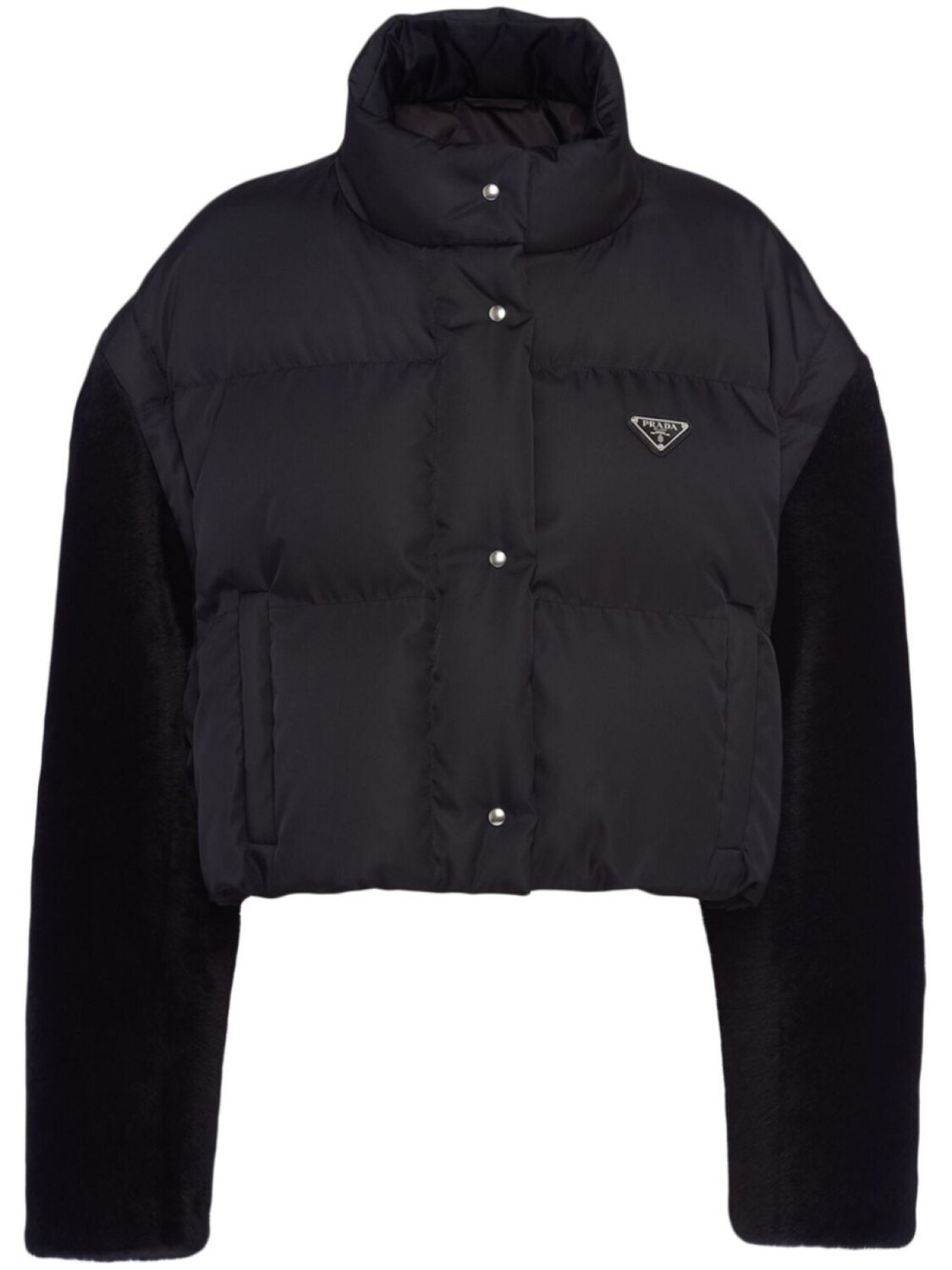 

Prada пуховик Re-Nylon, черный