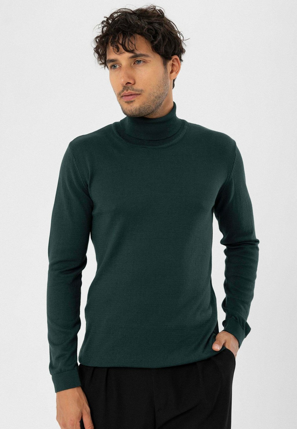 Вязаный свитер BLEND ROLL NECK dandalo, цвет green
