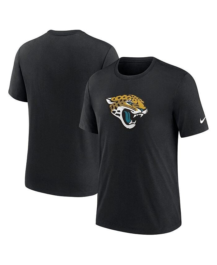 

Мужская черная футболка Tri-Blend с логотипом Jacksonville Jaguars Rewind Logo Nike, черный