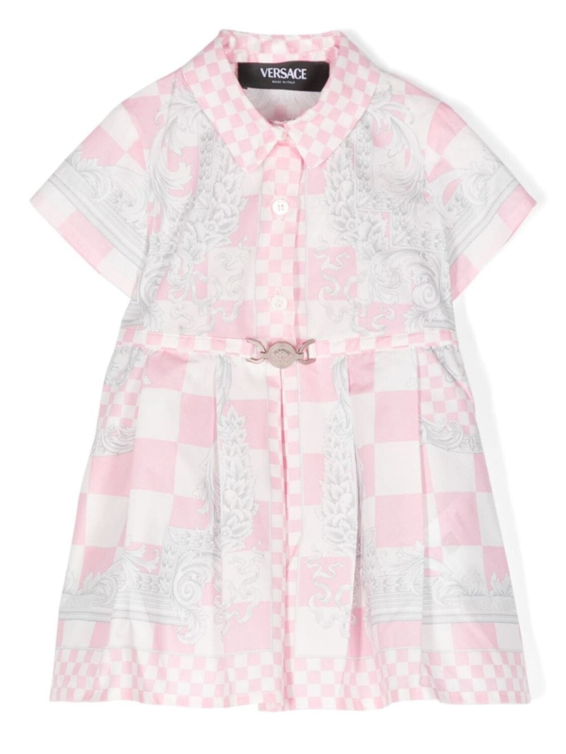 

Versace Kids платье Medusa Contrast, розовый