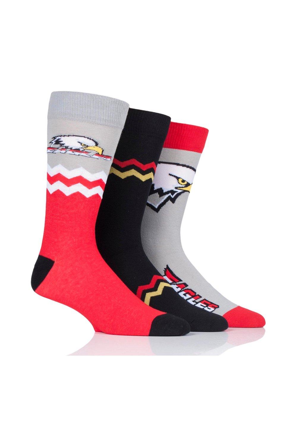 цена 3 пары новых хлопковых носков SOCKSHOP Wild Feet, серый