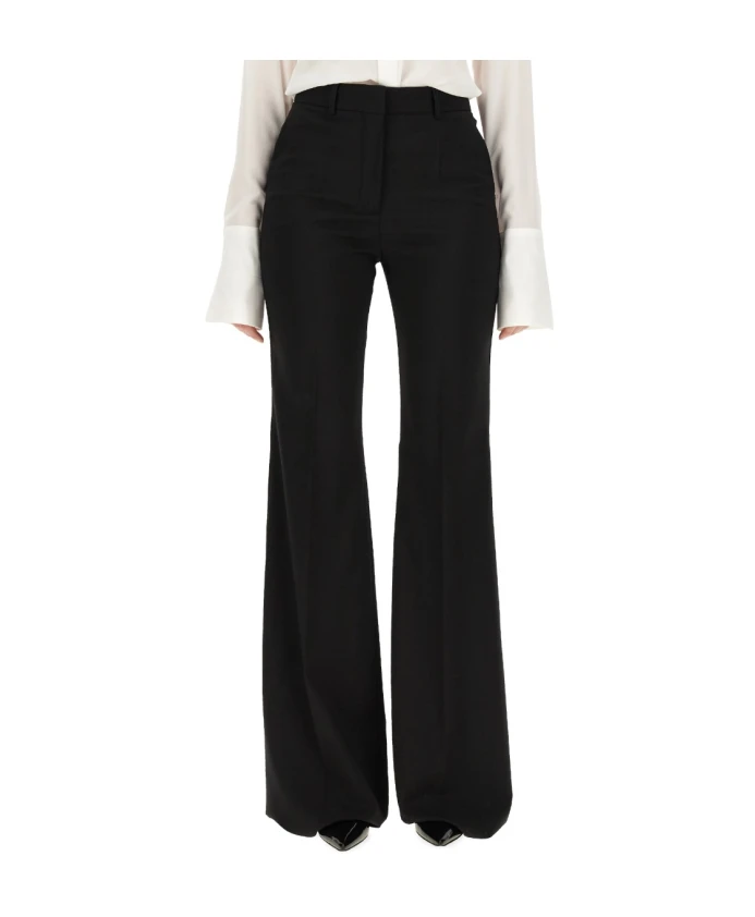 

Узкие шерстяные брюки Sportmax, черный