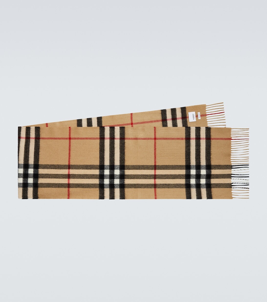 

Кашемировый шарф в клетку Vintage Check Burberry, бежевый