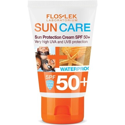 

Солнцезащитный крем Spf 50+ 50мл - красивый и здоровый загар для всех возрастов и чувствительной кожи, Floslek