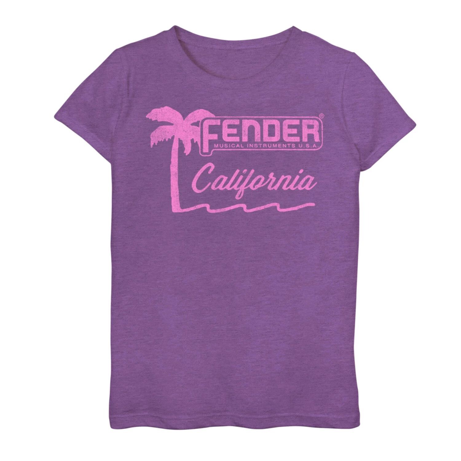 

Футболка Fender California Palm Tree для девочек 7–16 лет Licensed Character