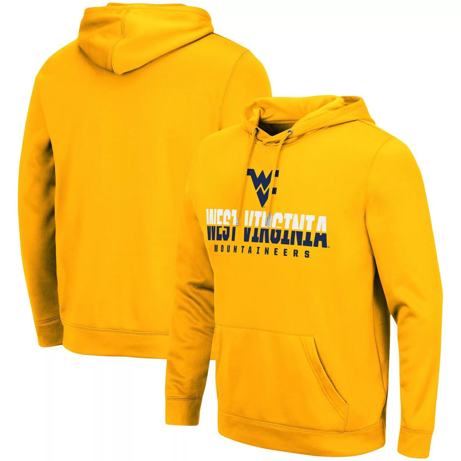 

Мужской золотой пуловер с капюшоном West Virginia Mountaineers Lantern Colosseum, Желтый