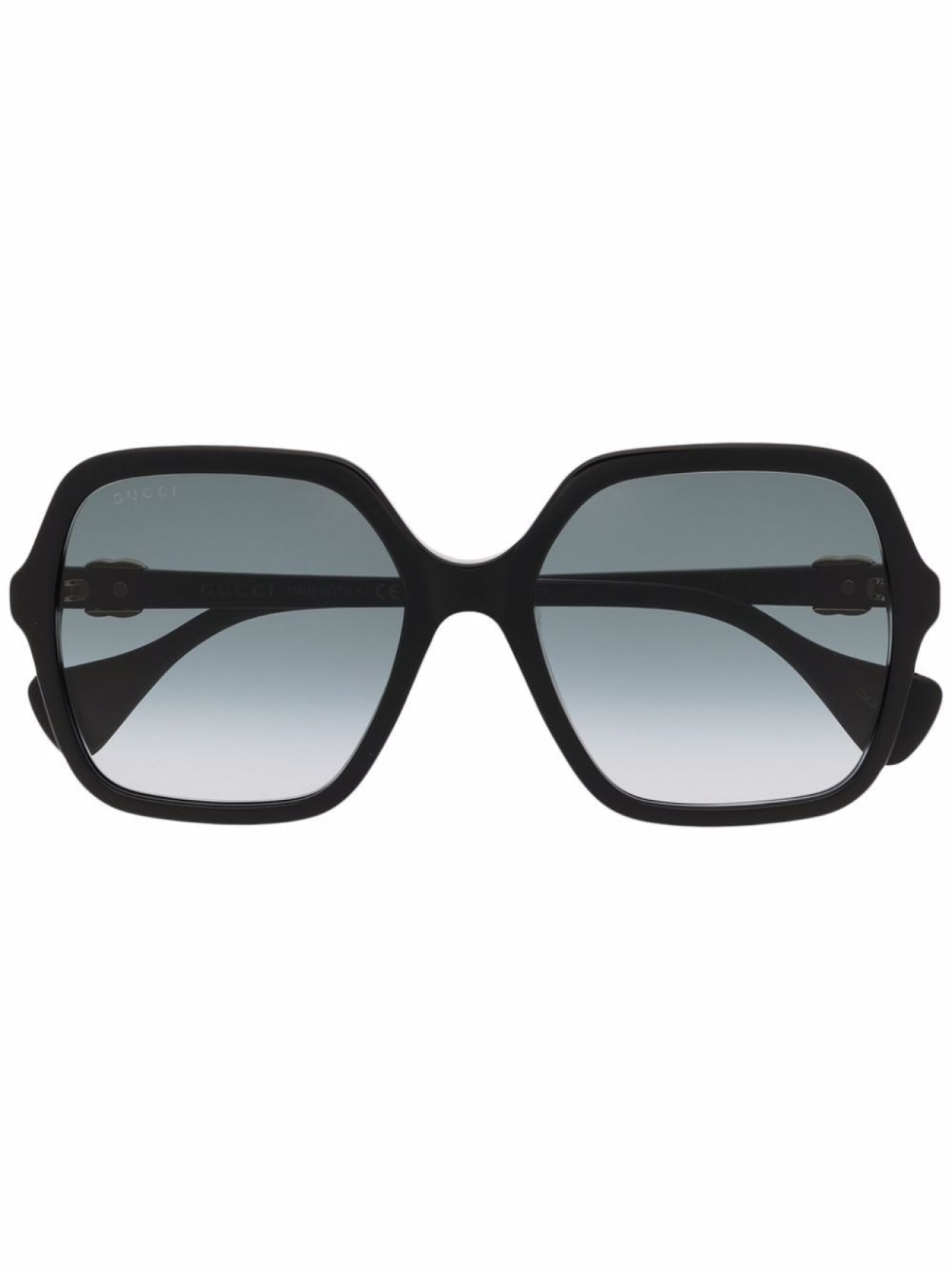 

Gucci Eyewear солнцезащитные очки в массивной оправе, черный