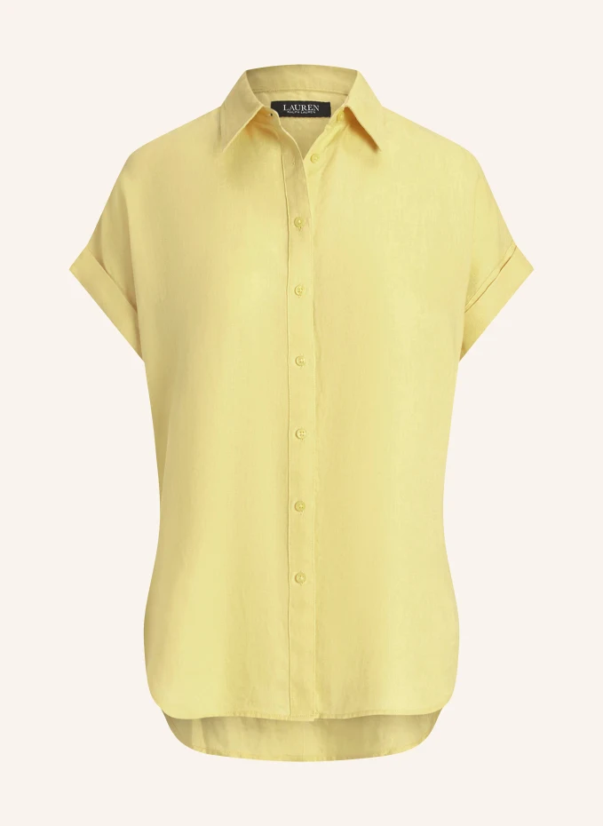

Льняная блузка бруно Lauren Ralph Lauren, желтый