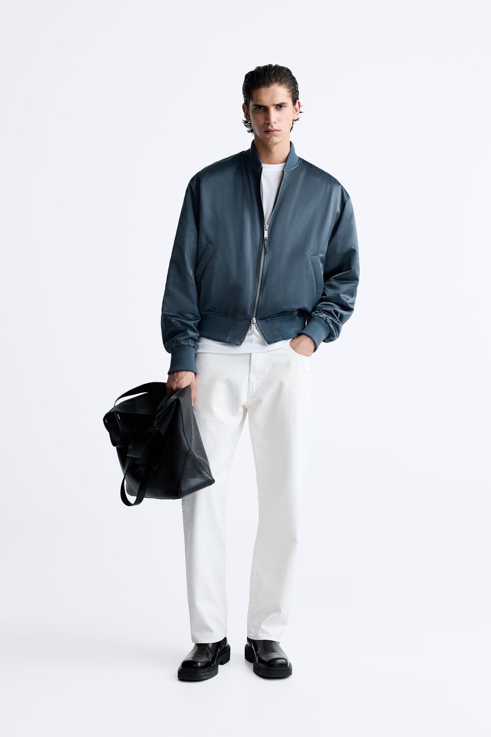 

Технический бомбер ZARA, серый
