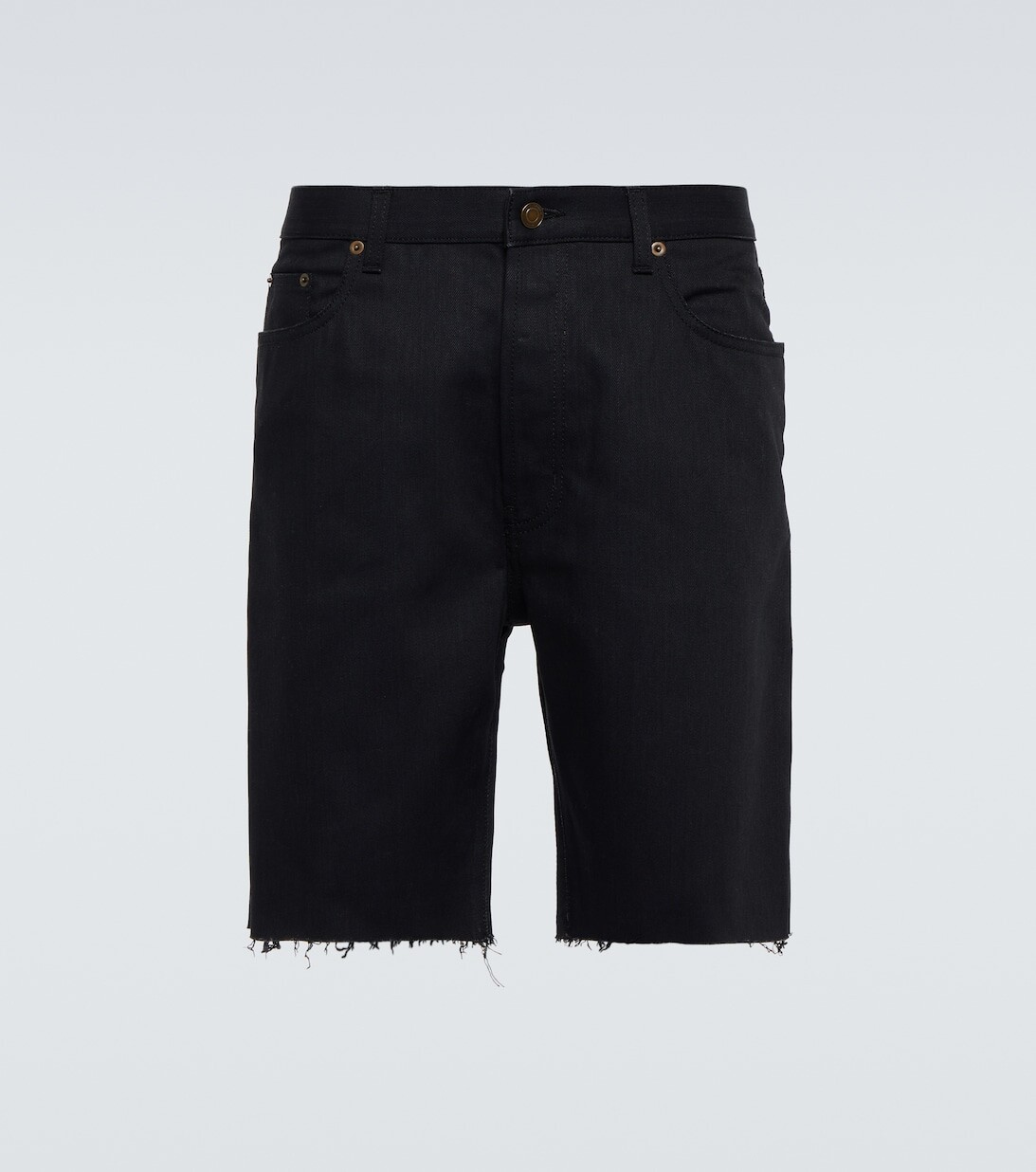 

Джинсовые шорты Saint Laurent, черный