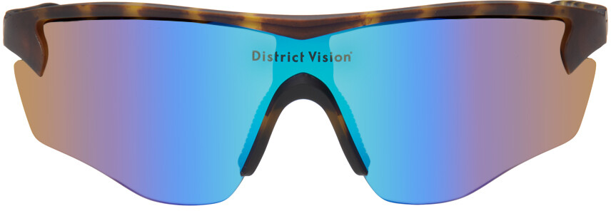 

Коричневые солнцезащитные очки Junya Racer District Vision