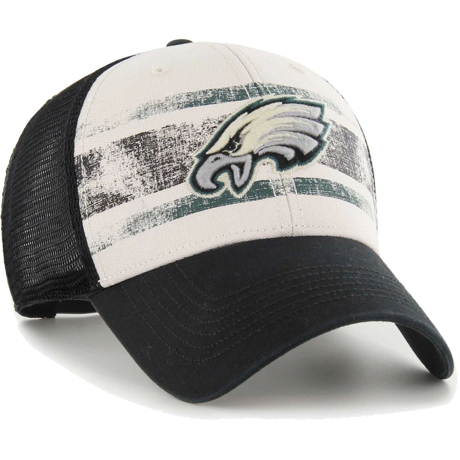 

Мужская регулируемая кепка кремового цвета Philadelphia Eagles Breakout MVP Trucker '47