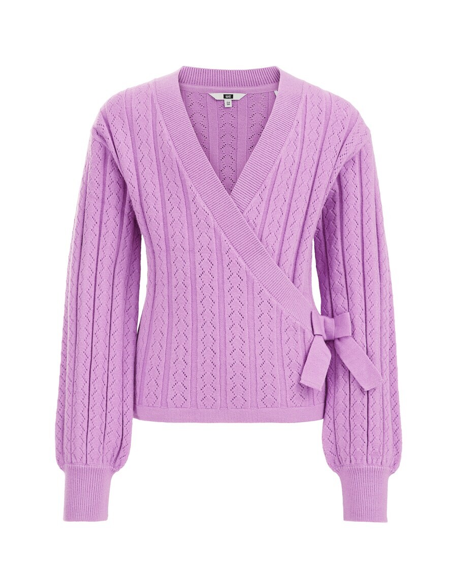 

Кардиган WE Fashion Knit Cardigan, фиолетовый