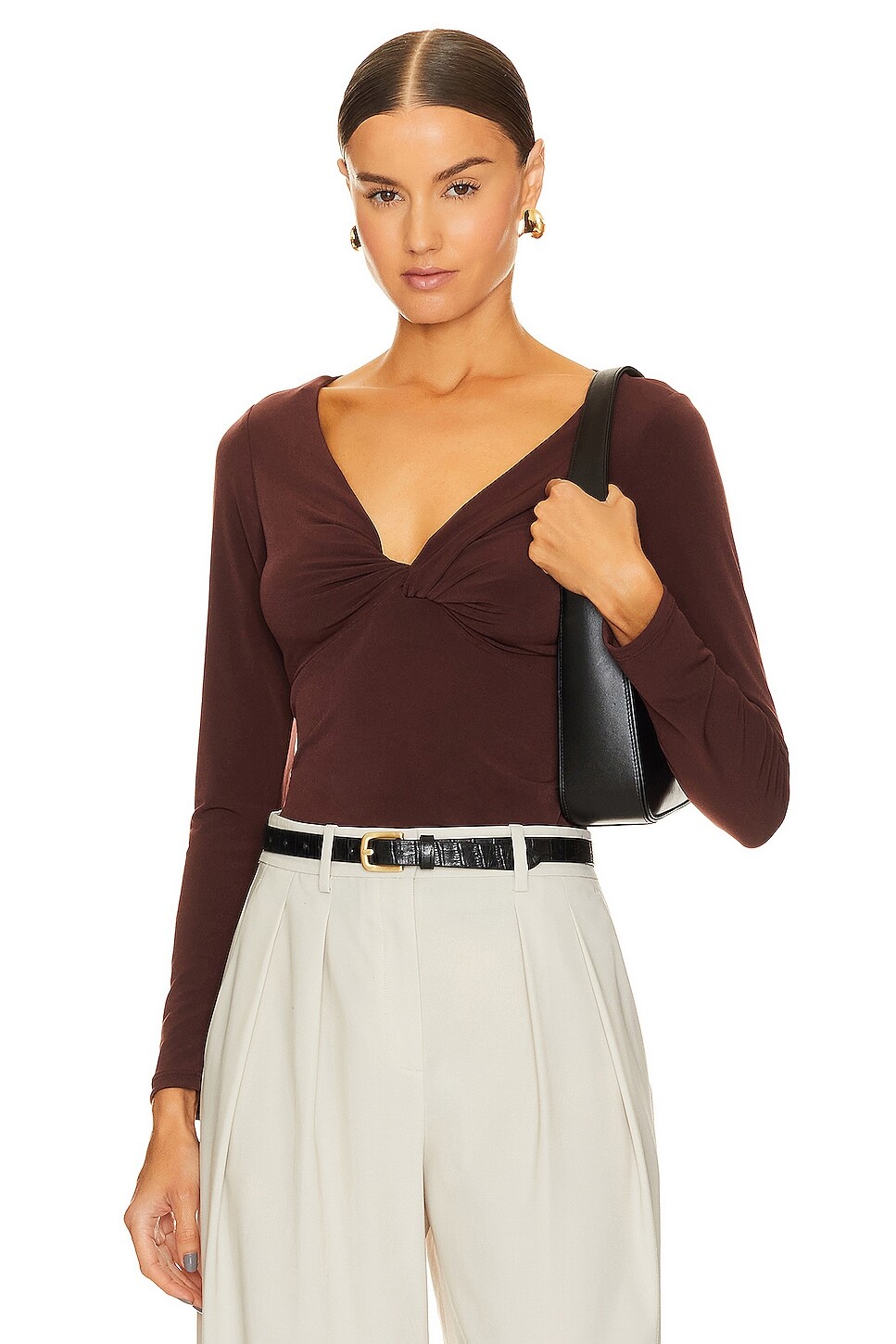 

Топ Lanston Twist Front, цвет Hickory