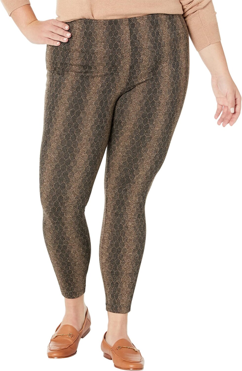 

Жаккардовые леггинсы Laura Lysse, цвет Warm Honeycomb