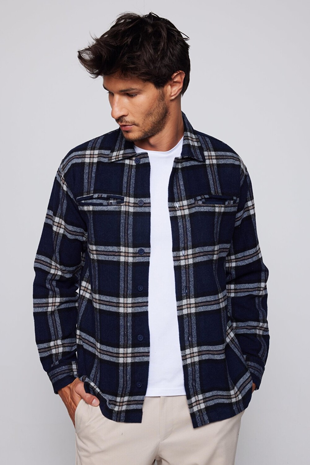 

Мужская рубашка в клетку Relax Fit Fleto с карманами Lumberjack TUDORS, смешанный