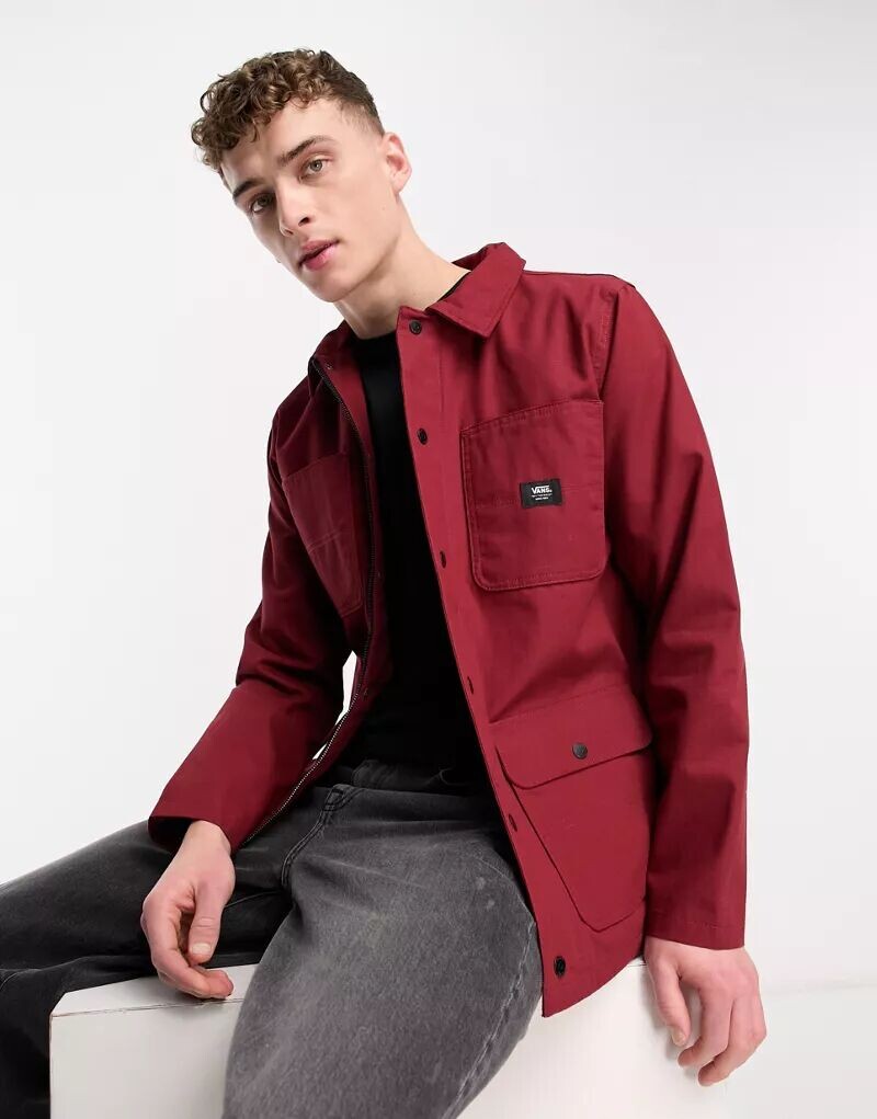 

Бордовая куртка на подкладке Vans Drill Chore